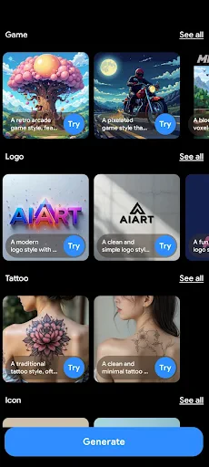 DreamPic - AI-Bild-Generator screenshot