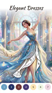 Dress Color: Paint by Number screenshot 1
