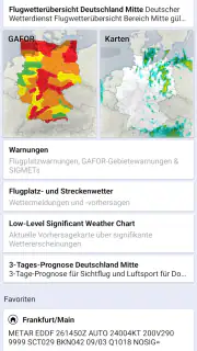 DWD FlugWetter screenshot 1