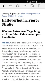 Rhein-Zeitung E-Paper & News screenshot 2