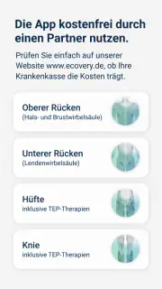 eCovery: Rücken, Hüfte & Knie screenshot 7