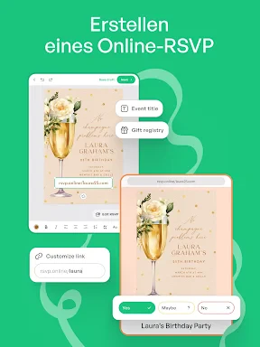 Einladungen Erstellen screenshot