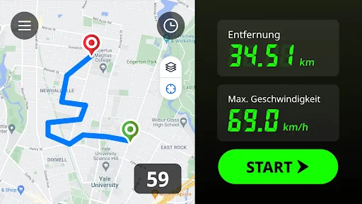 Entfernungsmesser - Tachometer screenshot