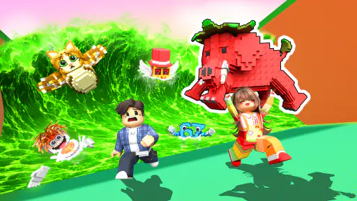 Escape Tsunami: Grab Brainrot screenshot 4