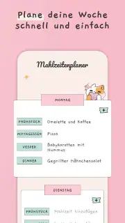 Essensplan erstellen, vorlage screenshot 4