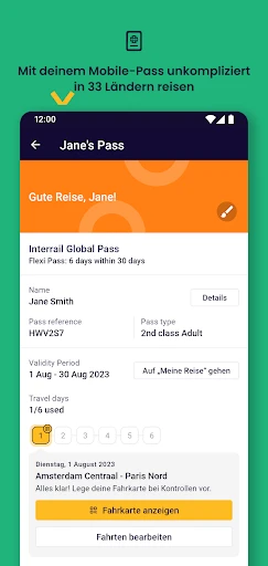 Eurail/Interrail Rail Planer screenshot