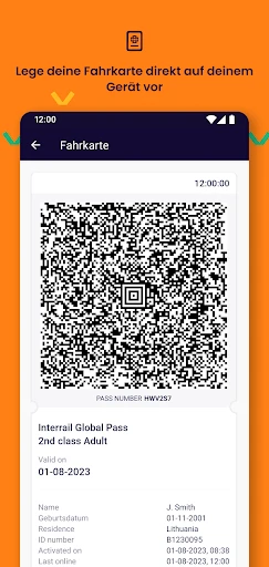 Eurail/Interrail Rail Planer screenshot