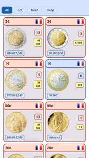 Euro-Münzsammlung screenshot 4