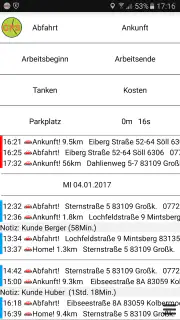 Fahrtenbuch GPS-Zeiterfassung screenshot 6
