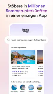 Ferienhäuser buchen – HomeToGo screenshot 1