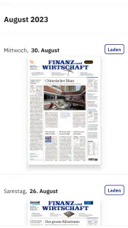 Finanz und Wirtschaft E-Paper screenshot 3