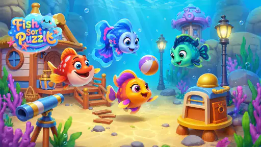 Fish Sort Puzzle: Match Game screenshot 7