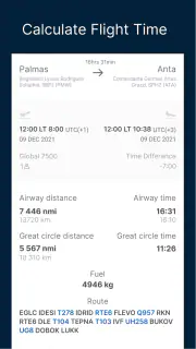Flight Time Calculator screenshot 2