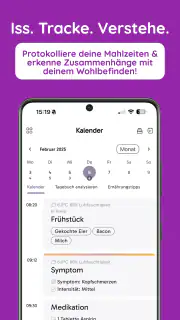 FoodLog - Ernährungstagebuch screenshot 1