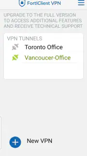 FortiClient VPN screenshot 2