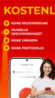 Free VPN Kostenlos Planet VPN screenshot 1