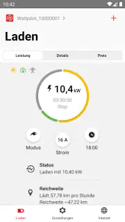 Fronius Solar.wattpilot screenshot 2
