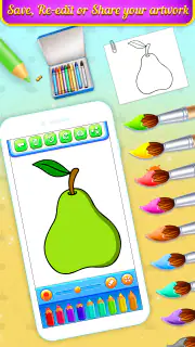 Früchte-Mal- und Zeichenbuch screenshot 6