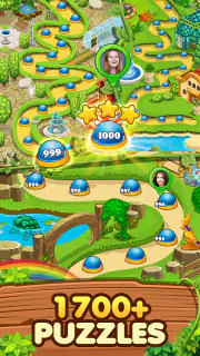 Garten Match 3 Puzzlespiel screenshot 2
