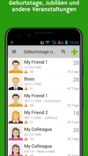 Geburtstage und Ereignisse screenshot 1