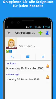Geburtstage und Ereignisse screenshot 3