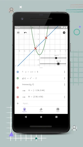 GeoGebra Grafikrechner screenshot