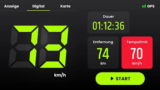 Geschwindigkeitsmesser GPS screenshot