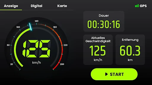 Geschwindigkeitsmesser GPS screenshot