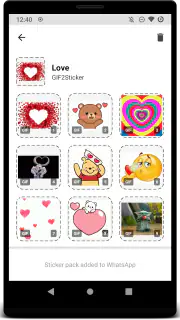 GIF2Sticker Animated Stickers screenshot 1