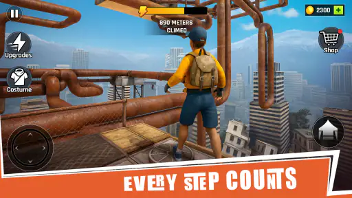 Going Up Rooftop - Parkour 3D screenshot 2