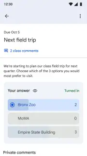 Google Classroom screenshot 6