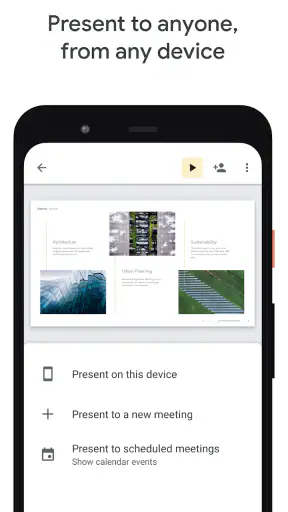 Google Präsentationen screenshot