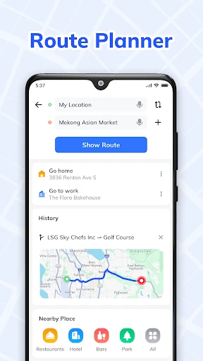 GPS-Karte: Sprachnavigation screenshot