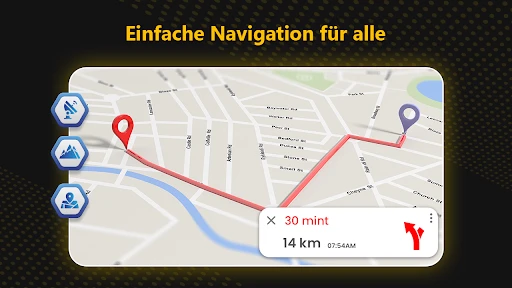 GPS Karten Navigationsrichtung screenshot