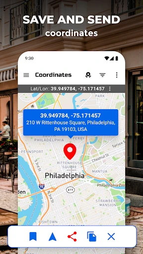 GPS-Koordinatenkarte screenshot