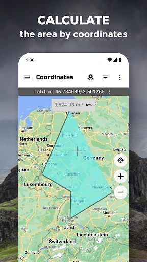 GPS-Koordinatenkarte screenshot