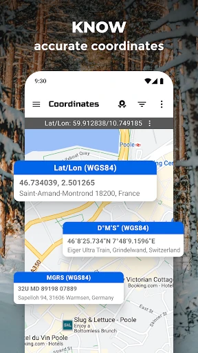 GPS-Koordinatenkarte screenshot
