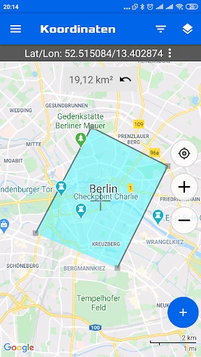 GPS-Koordinatenkarte screenshot