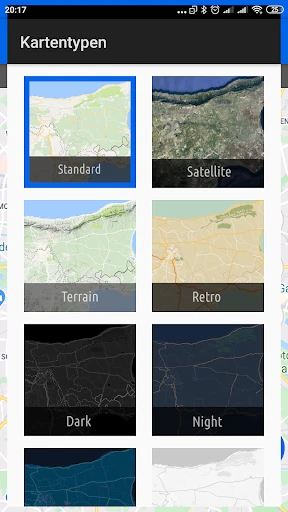 GPS-Koordinatenkarte screenshot
