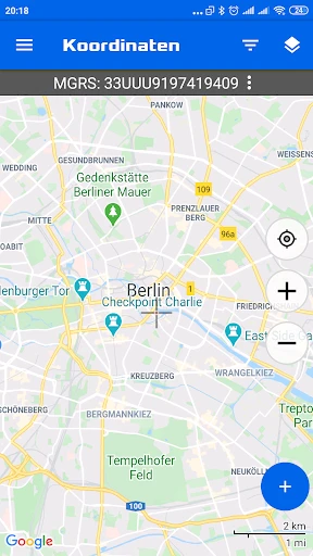 GPS-Koordinatenkarte screenshot