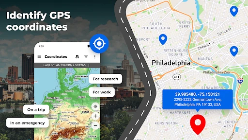 GPS-Koordinatenkarte screenshot