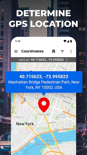 GPS-Koordinatenkarte screenshot