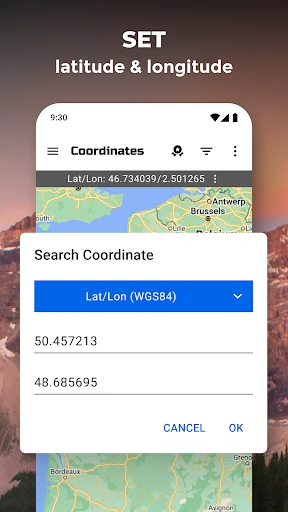 GPS-Koordinatenkarte screenshot
