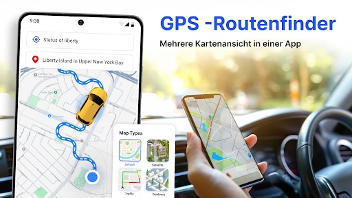GPS Navigation, live Erdkarte screenshot
