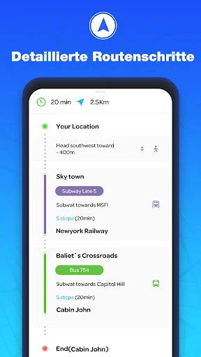 GPS-Navigation - Routenfinder screenshot