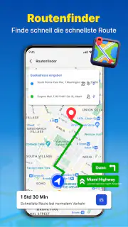 GPS-Navigation und Routenkarte screenshot 1