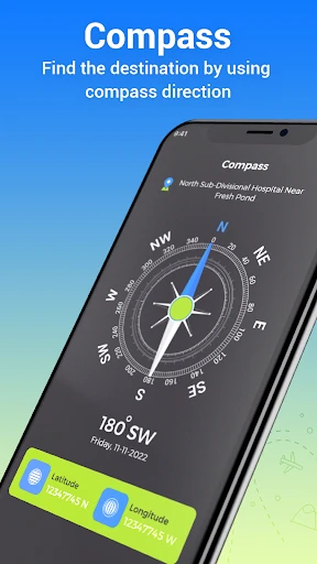GPS Satellite Map Route Finder screenshot