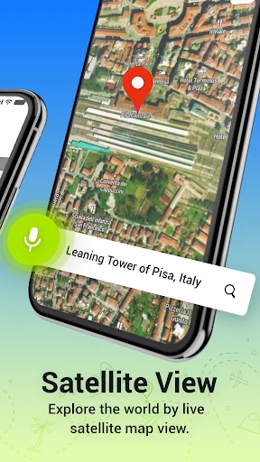 GPS Satellite Map Route Finder screenshot