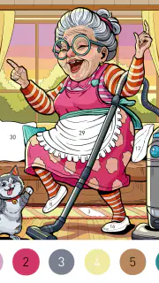 Granny Color By Number Game screenshot 8