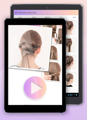 Hairstyles step by step screenshot